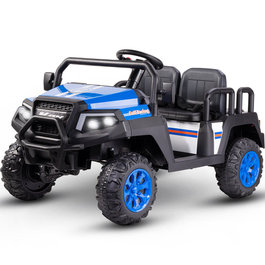 24V 4-Seater Kids Electric Ride-On Truck with Remote & LED Lights