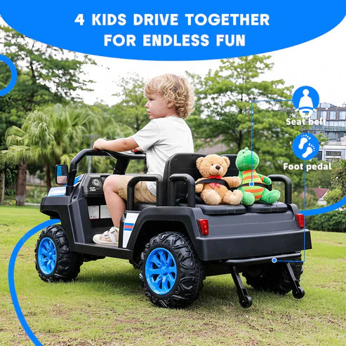 Outdoor Play Ideas with Kids Ride-On Trucks