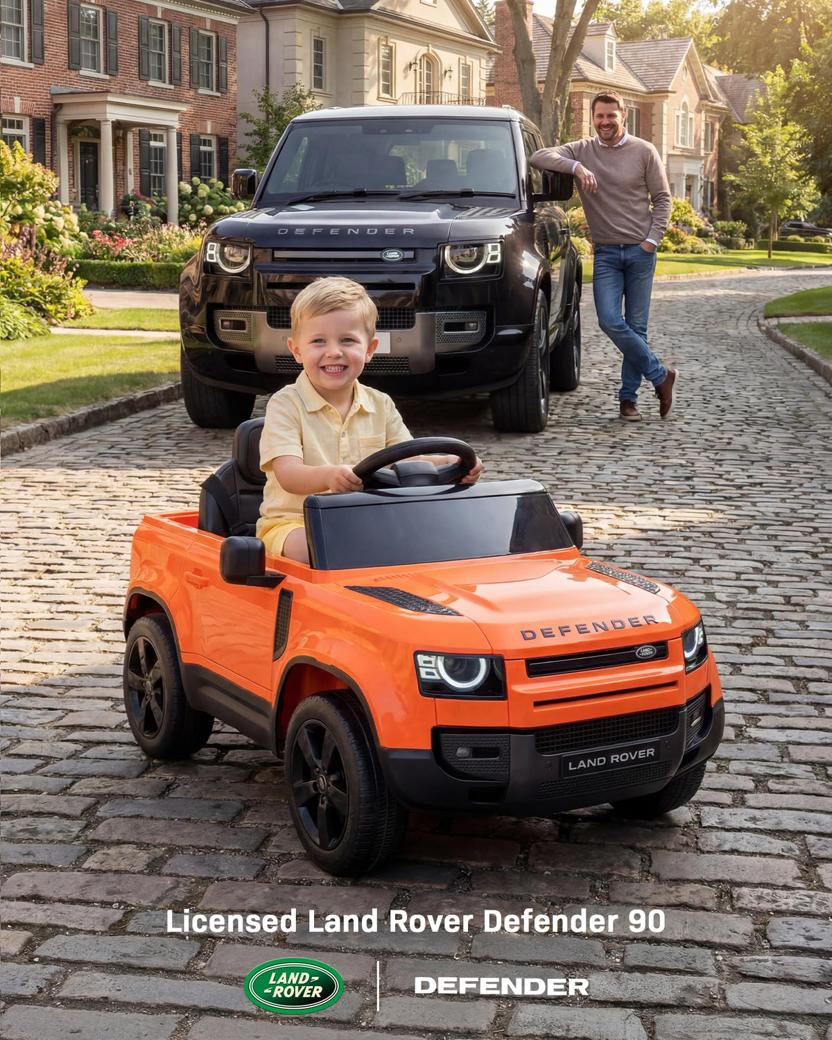12V Licensed Land Rover Ride On Car for Kids Age 3+