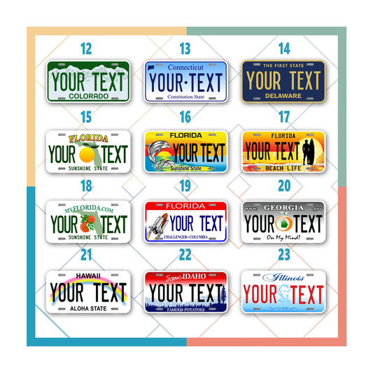 Personalized Kids' License Plate (Free Gift — Automatically Included, No Add-On Needed)
