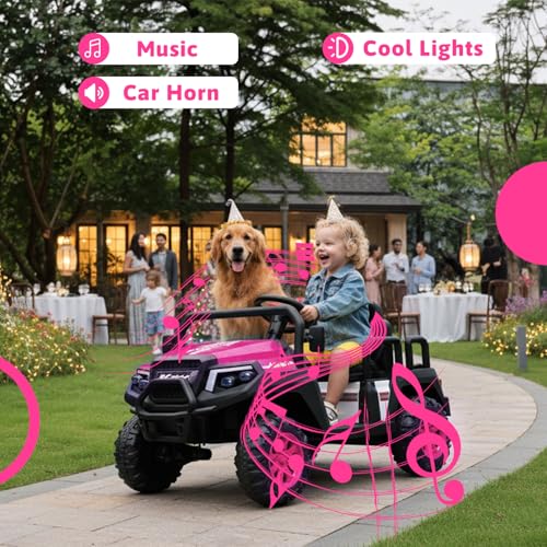 24V Ride on Truck with Remote for Kids Ages 3-8