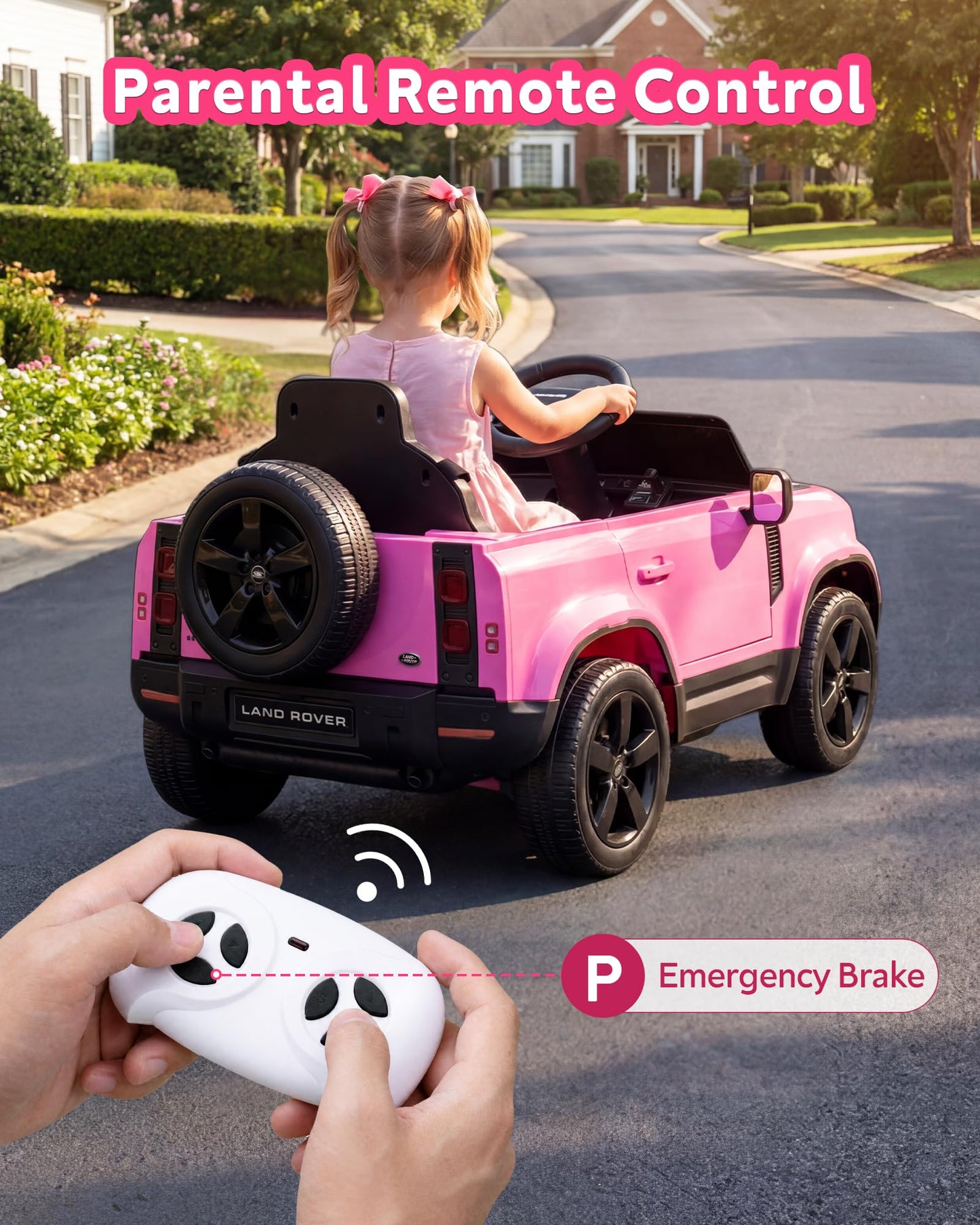 12V Licensed Land Rover Ride On Car for Kids Age 3+