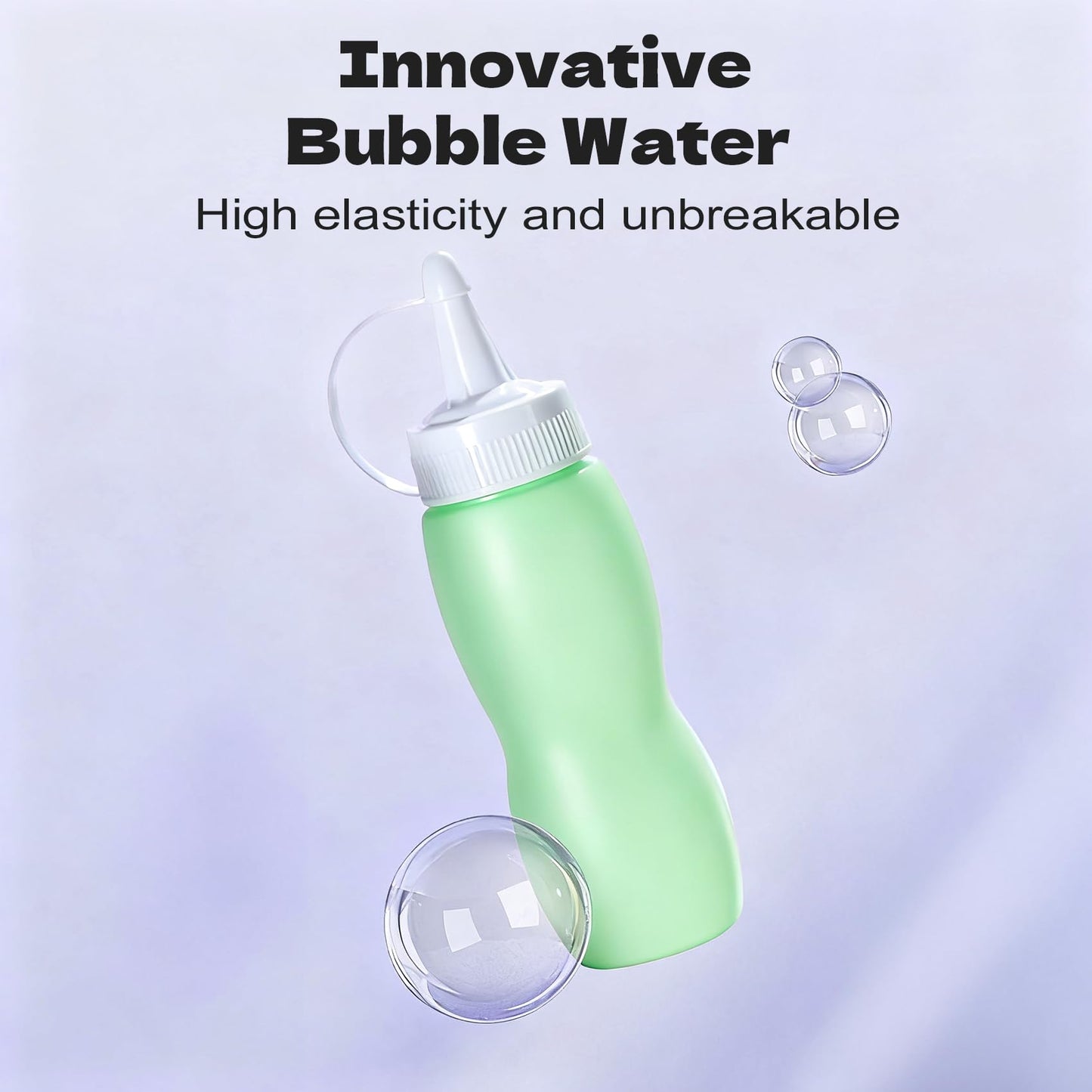 Fog Bubble Machine, Rechargeable Automatic Electric Smoke Bubble Machine, Magic Smoke Bubble Maker, Colorful Lights & Music, Bubble Fog Game for Parties, Beaches, Summer (Green)