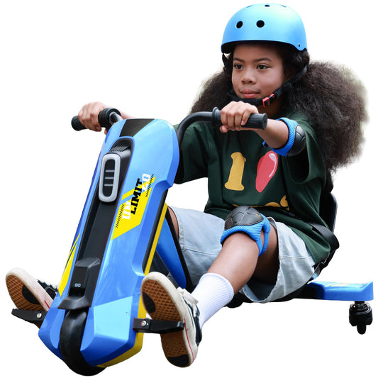 Kids 12V Electric Drift Kart with 360° Spin & Adjustable Seat