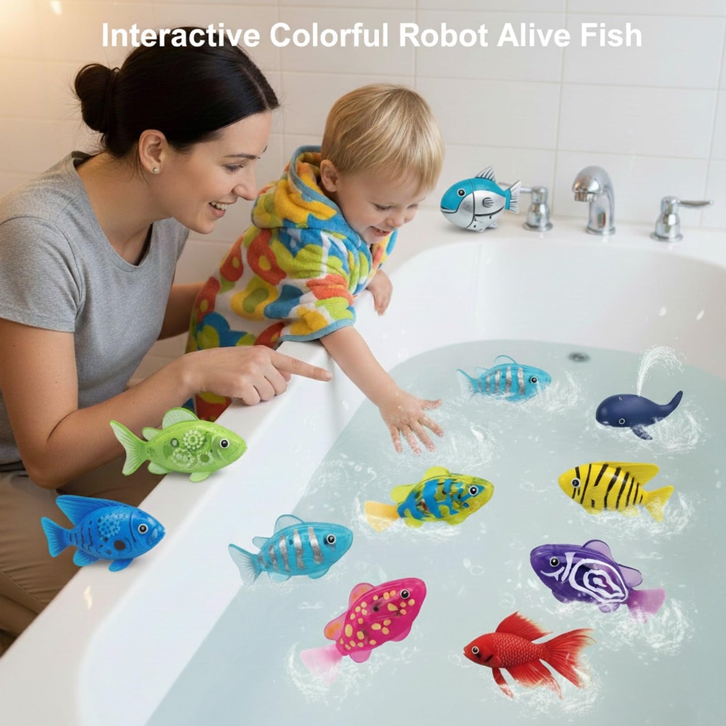 Magic Water-Activated Glowing Swimming Fish - 4 Pcs