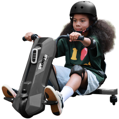 Kids 12V Electric Drift Kart with 360° Spin & Adjustable Seat