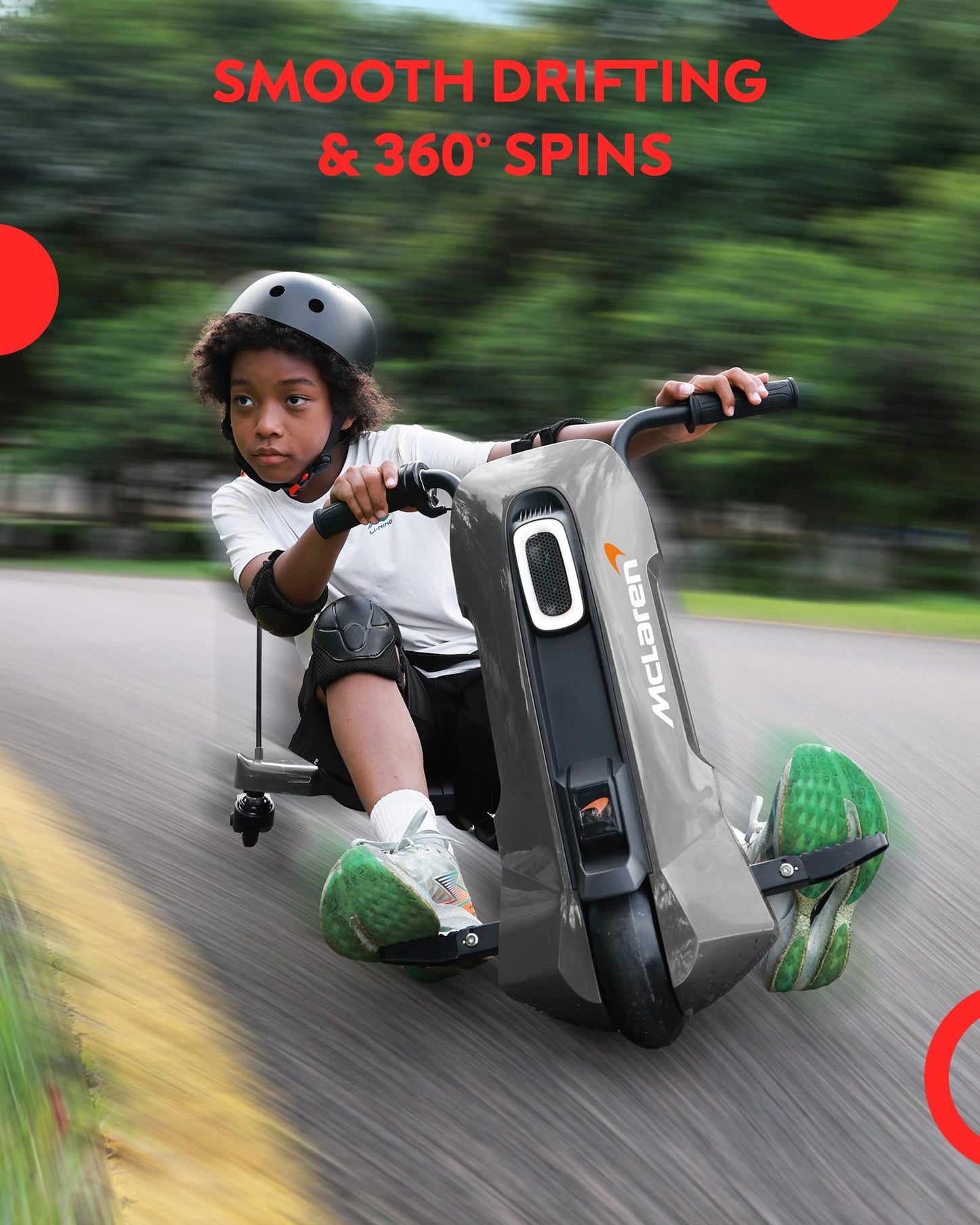 Kids 12V Electric Drift Kart with 360° Spin & Adjustable Seat