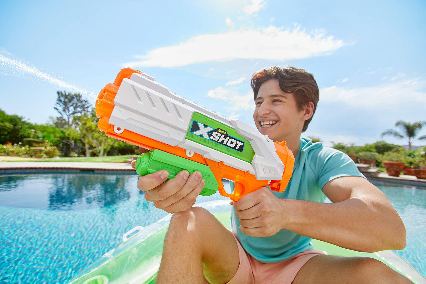 XSHOT Fast-Fill Epic Water Blaster by ZURU, Watergun for Summer, XSHOT Water Toys, Squirt Gun Soaker (Fills with Water in just 1 Second!) Big Water Toy for Children, Boys, Teen, Men (Large)