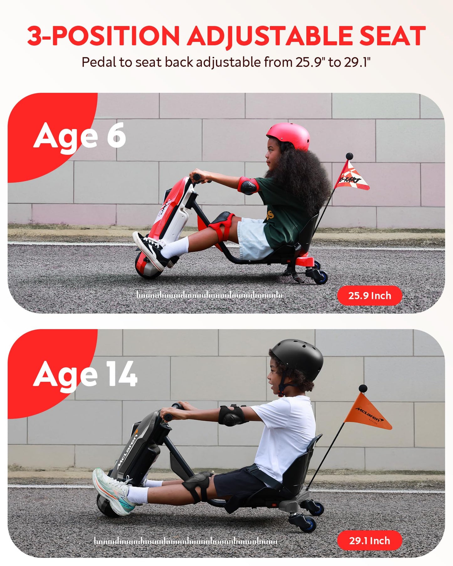 Kids 12V Electric Drift Kart with 360° Spin & Adjustable Seat