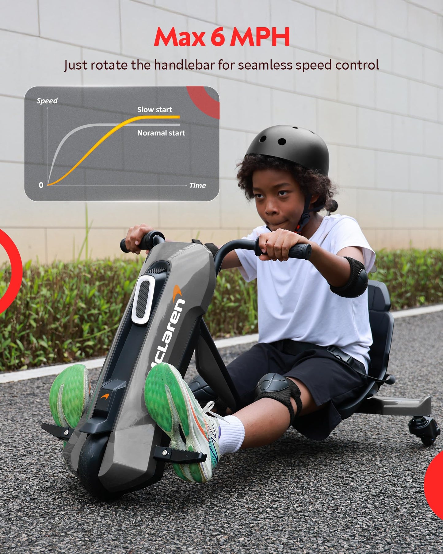 Kids 12V Electric Drift Kart with 360° Spin & Adjustable Seat