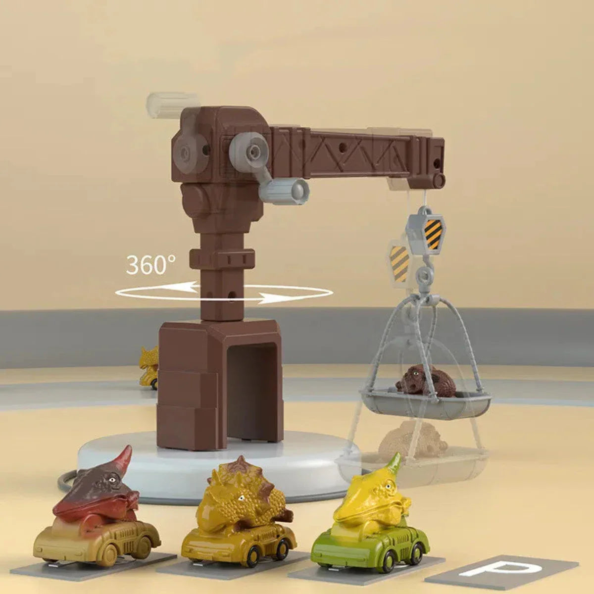 New Dinosaur Transforming Engineering Truck Track Toy Set