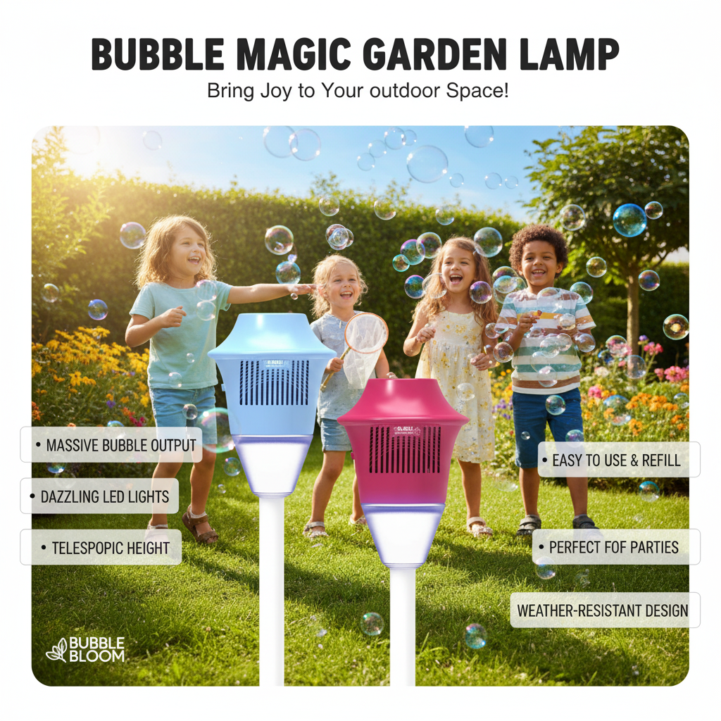 Standing Bubble Machine for Kids