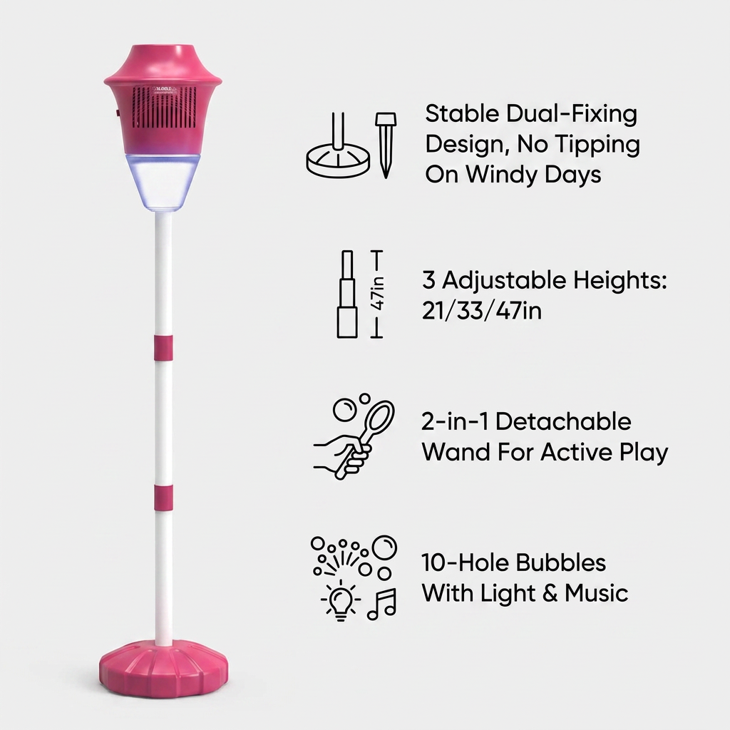 Standing Bubble Machine for Kids