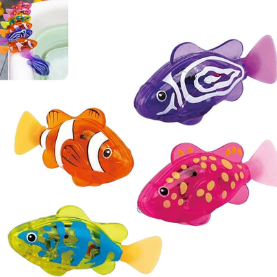 Magic Water-Activated Glowing Swimming Fish - 4 Pcs