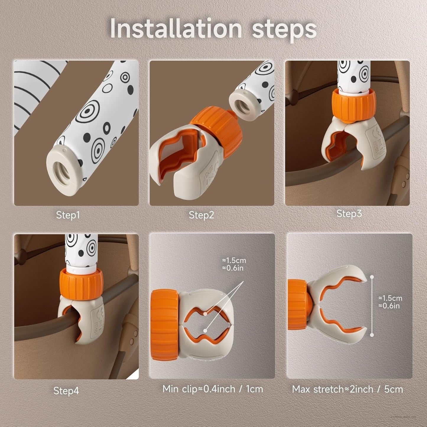 Clip-On Crib Activity Arch Toy TYMY0080