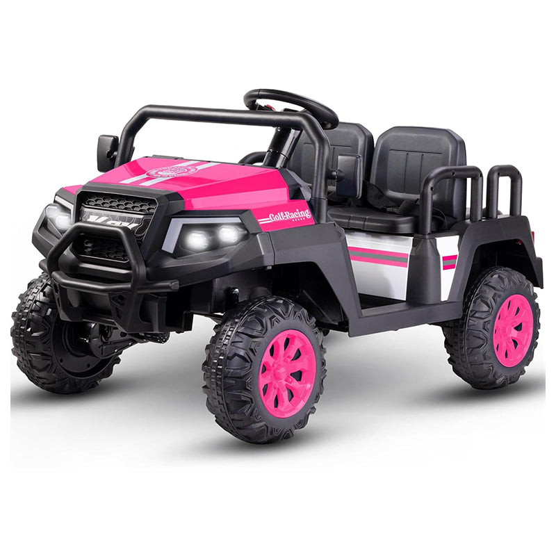 24V Ride on Truck with Remote for Kids Ages 3-8, Pink